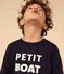 T-shirt a maniche lunghe in cotone bambino unisex  blu SMOKING/bianco MULTICO