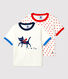 Lotto di 2 t-shirt per a manica corta 