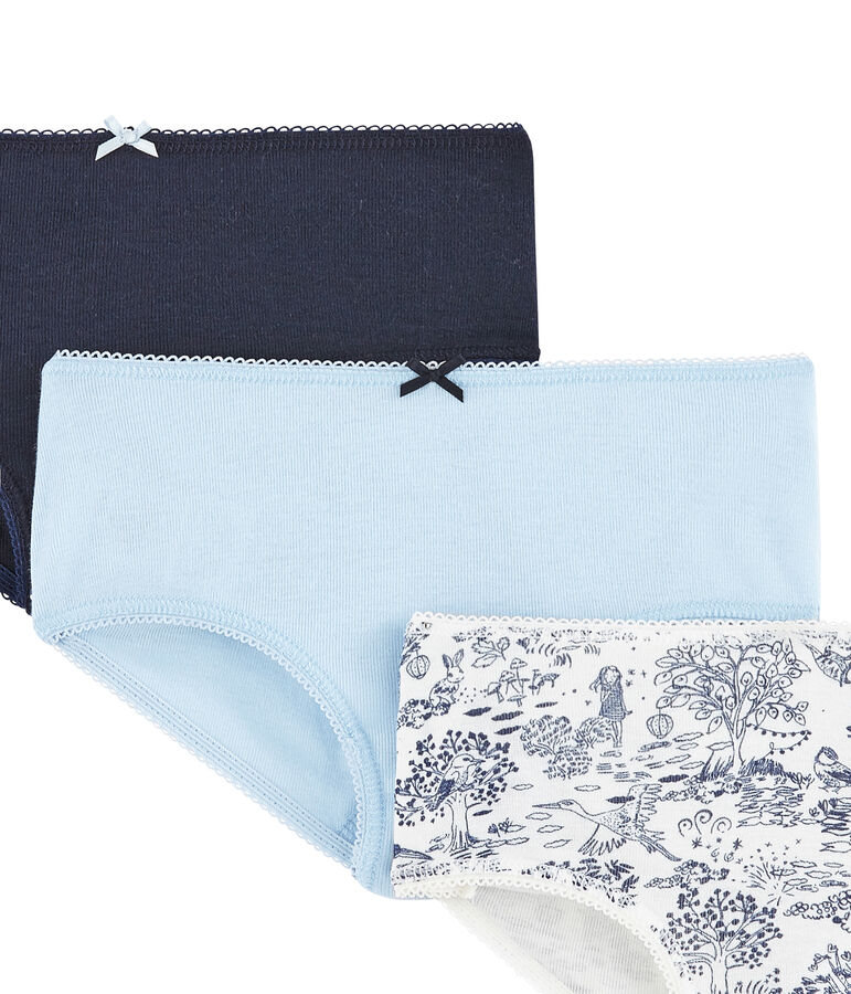 Lotto di 3 shorties per bambina multicolore