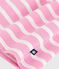 Abito a maniche lunghe in cotone a righe neonata rosa BOUDOIR/ MILK
