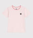 T-shirt a maniche corte in cotone tinta unita bambina