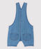 Salopette corta in demin chiaro bebè blu DENIM CLAIR