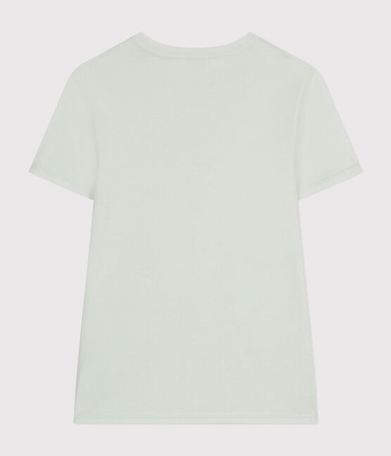T-shirt l'Iconique in coton tinta unita donna blu POOL