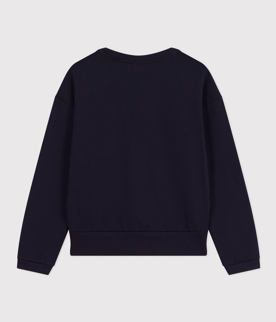 Maglia in tessuto felpato donna blu SMOKING