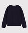 Maglia in tessuto felpato donna blu SMOKING