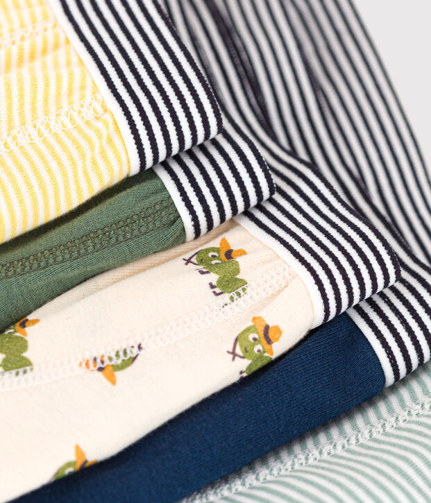 Confezione da 5 boxer millepiedi in cotone bambino multicolore