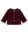 Cardigan vichy per bebé femmina rosso OGRE/blu SMOKING