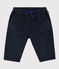 Pantaloni in velluto a coste grosse per bebè blu SMOKING