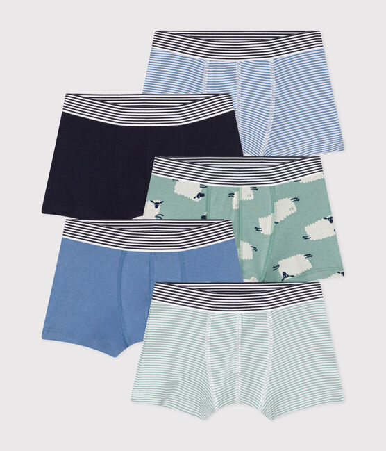 Confezione da 5 boxer con motivo pecora in cotone bambino variante 1