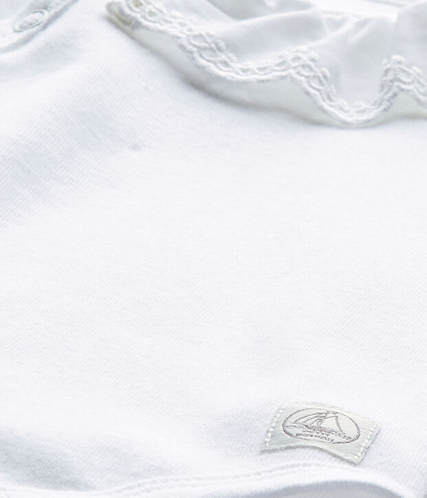 Body nascita per beb&eacute; femmina bianco