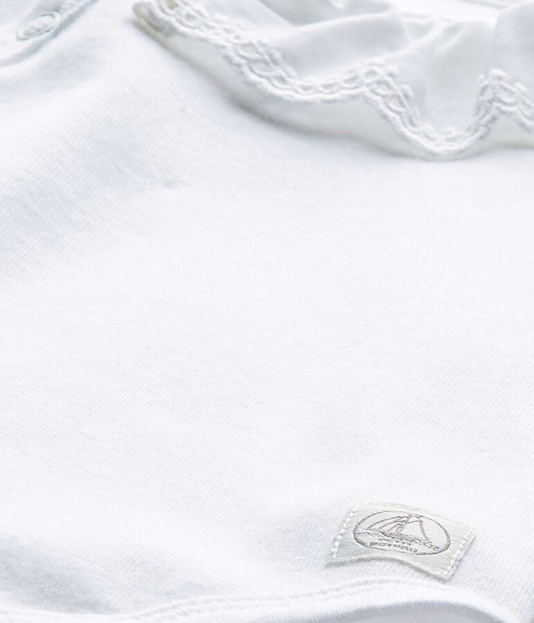 Body nascita per beb&eacute; femmina bianco