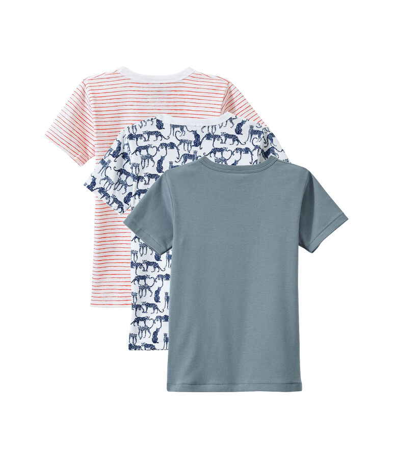 Lotto di 3 t-shirts per bambino a maniche corte bianco LOT