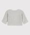 Cardigan bebè in tricot in cotone a punto legaccio grigio BELUGA CHINE