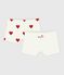 Set da 2 shorty in cotone con stampa a cuori bambino variante 1