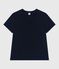 T-shirt donna Le Droit in cotone tinta unita blu SMOKING