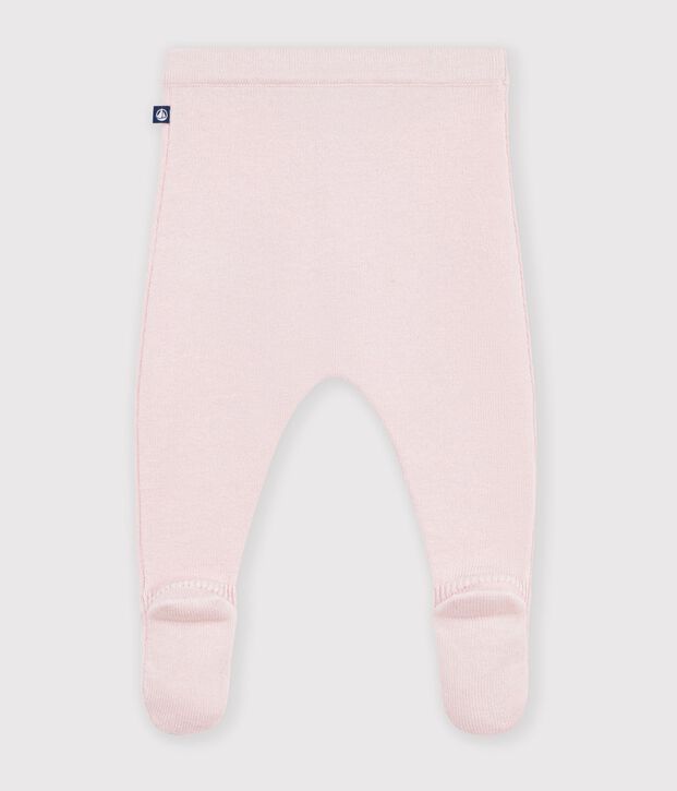 Pantaloni in maglia di lana e cotone tinta unita neonato BARELY