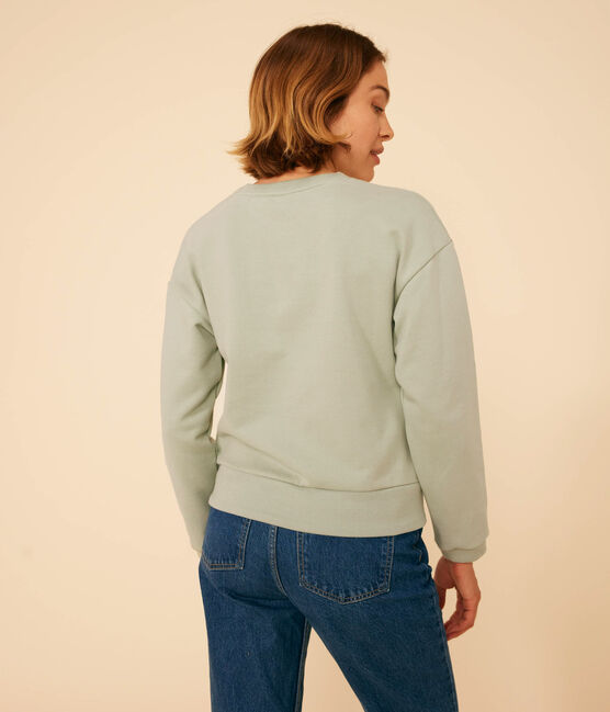 Maglia in tessuto felpato donna verde HERBIER