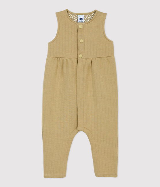 Tutina lunga trapuntata bebè. beige JERRYCAN