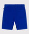 Bermuda bambino in tela di cotone a righe blu SURF