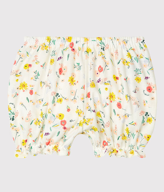 Culotte bloomer bebè femmina fantasia bianco MARSHMALLOW/bianco MULTICO
