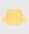 Felpa in cotone tinta unita neonato giallo ORGE