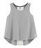 Canottiera sportiva bambina grigio