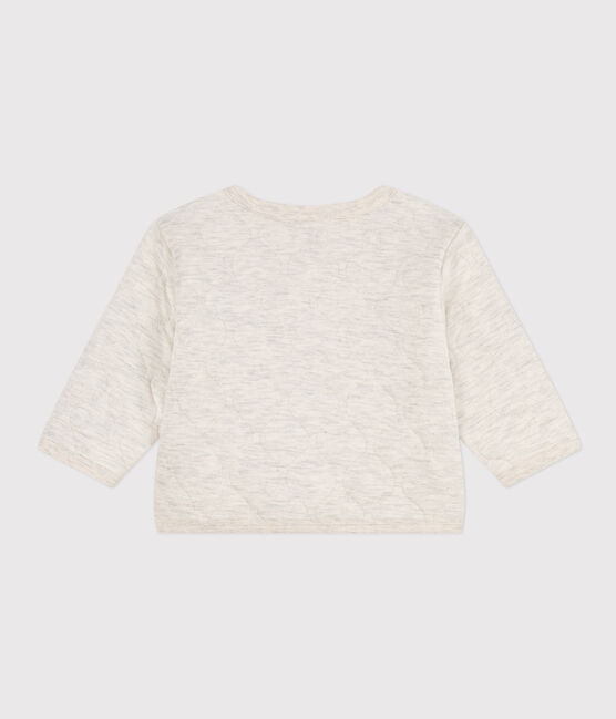 Cardigan per bebè in tubique trapuntato beige MONTELIMAR CHINE