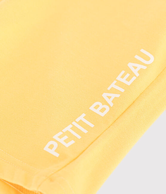 Bermuda corti in cotone bambino giallo ORGE