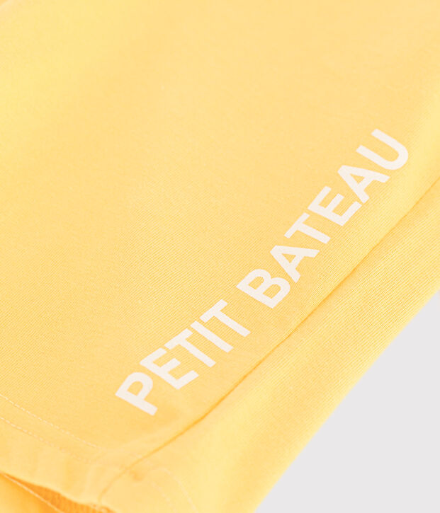 Bermuda corti in cotone bambino giallo
