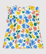 Blusa senza maniche bebè in popeline a fiori