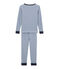 Pigiama per bambino blu LIMOGES/bianco MARSHMALLOW