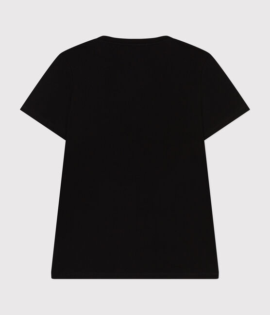 T-shirt LE DROIT scollo a V in cotone Donna nero BLACK