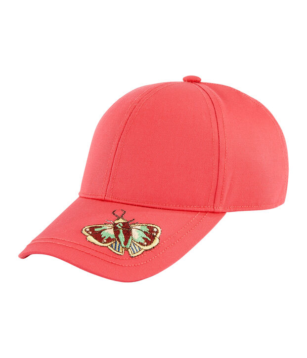 Cappellino in twill bambina rosa