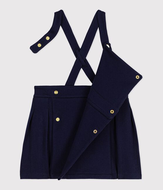 Abito in cotone  plissettato neonata blu SOIR