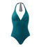 Costume da bagno donna intero verde Rivage