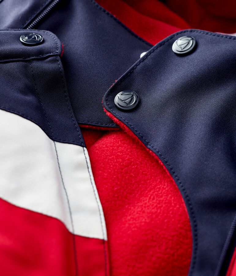 Tutina imbottita Grande freddo beb&egrave; maschio blu SMOKING/bianco MULTICO