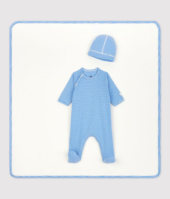 Confezione regalo 3 pezzi bebè in cotone biologico variante 2