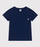 T-shirt bambino in jersey fiammato blu MEDIEVAL