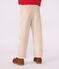 Pantaloni dritti in velluto bambino GESSO