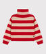 Pullover a righe in lana e cotone bambino
