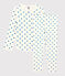 Pigiama fiori blu bambina in cotone bianco MARSHMALLOW/blu BRASIER