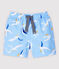 Costume da bagno ecoresponsabile bebè maschio blu JASMIN/bianco MULTICO
