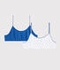 Confezione da 2 brassière cuoricini bambina
