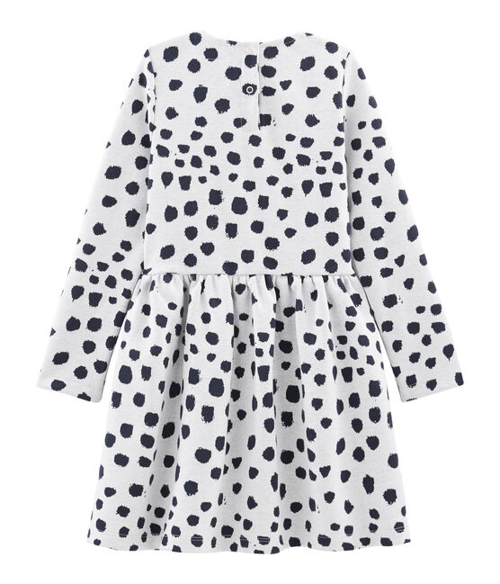 Abito bambina Jean Jullien bianco MARSHMALLOW/ DOTTIES