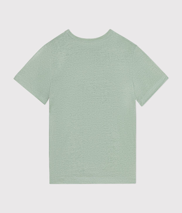 T-shirt L'ICONIQUE in lino da donna verde