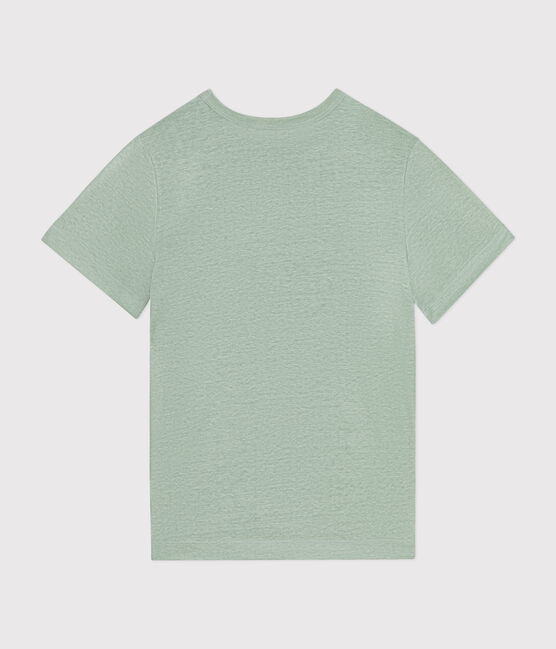 T-shirt L'ICONIQUE in lino da donna verde HERBIER
