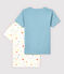 Confezione da 2 t-shirt maniche corte stelle multicolore bambino in cotone biologico variante 1