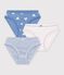 Set di slip in cotone a cuori bambino multicolore