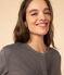 Cardigan con bottoni automatici in tubique Donna verde THUYA