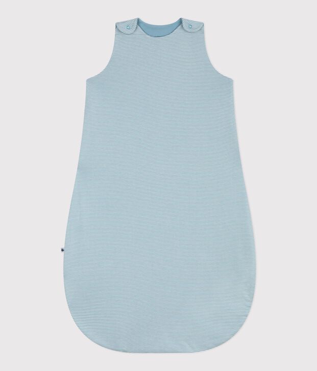 Sacco nanna in cotone a righe TOG 0,5 neonato verde/bianco